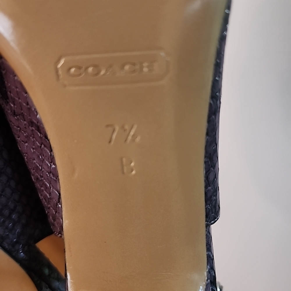 COACH ALENA SLINGBACK HEELS - Picture 7 of 10